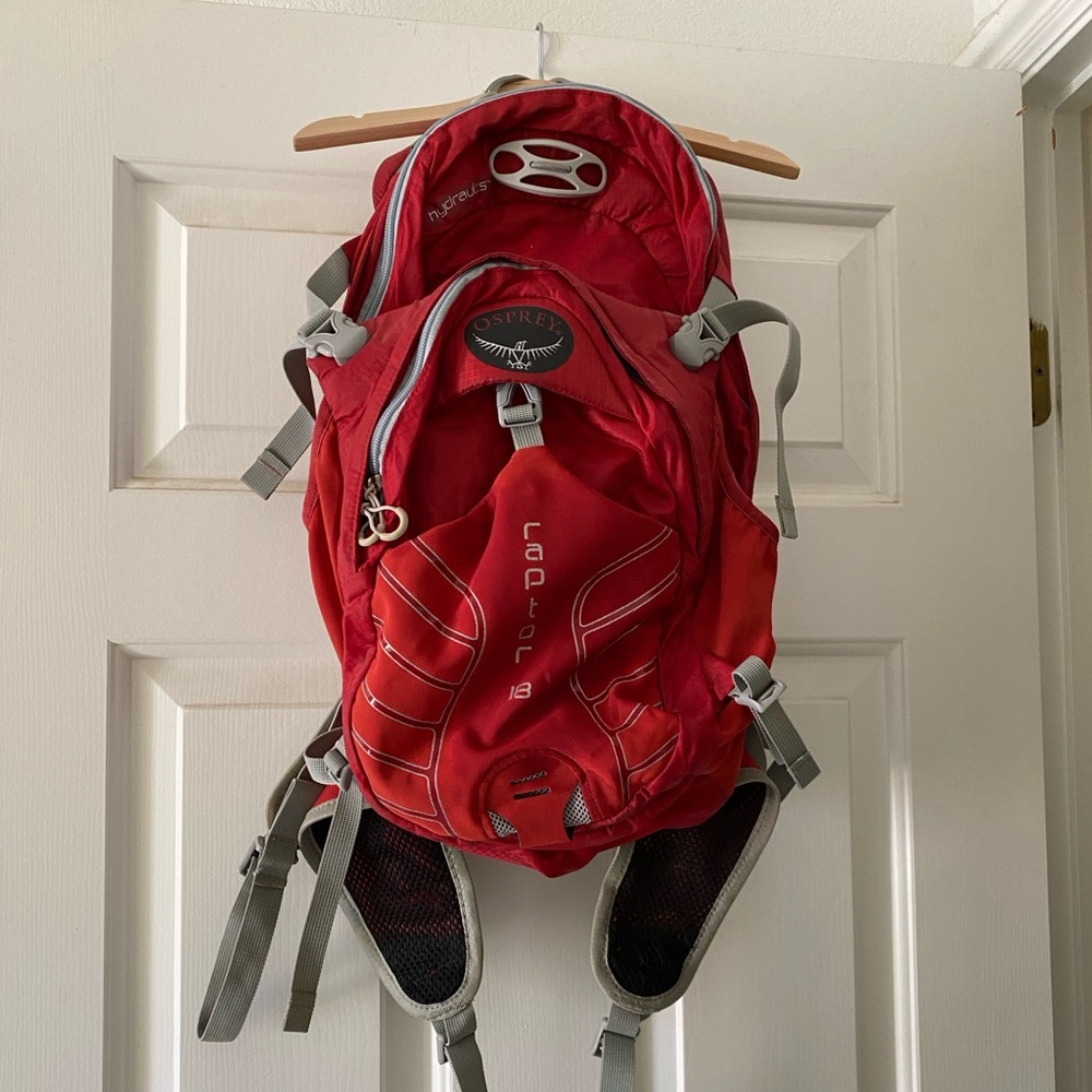Osprey Raptor Red Backpack